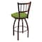 Holland Bar Stool Co 30" Swivel Bar Stool, Bronze Finish, Canter Kiwi Green Seat 81030BZ009 - alternate 4